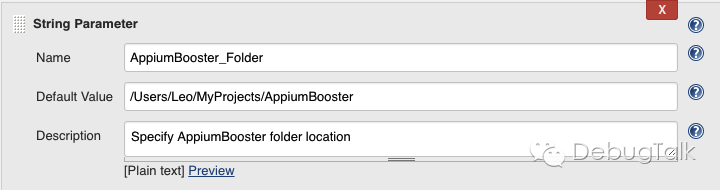 Jenkins String Parameter